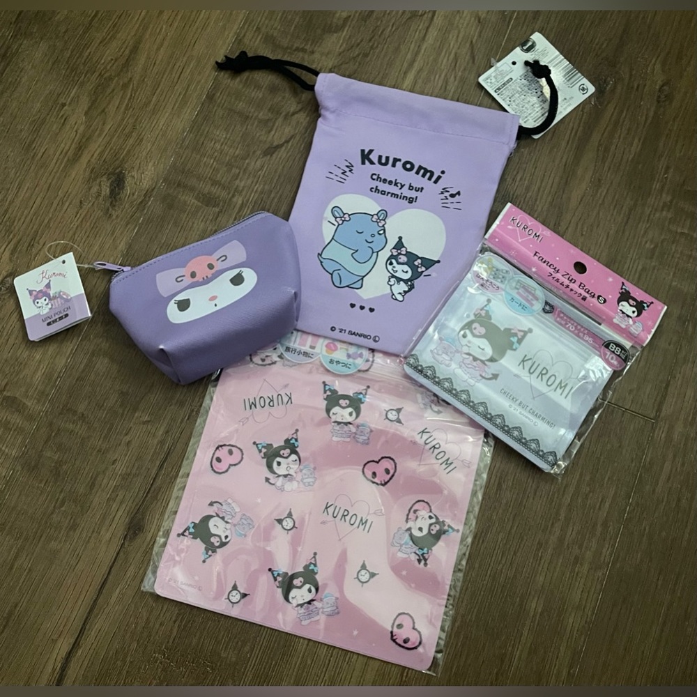 KUROMI (Sanrio)-NWT Fun Bag Bundle